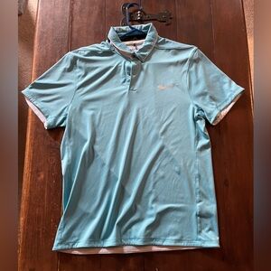Nike Light Blue Dri-Fit Golf Polo Medium